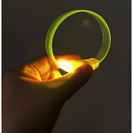 3 Modlu Pilli LED Işıklı Esnek Parti Bilekliği Sarı