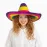 Sombrero Meksika Şapkası Renkli Örme Hasır Çocuk Boy