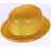 Altın Renk Yuvarlak Simli Plastik Parti Şapkası