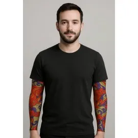 Çorap Dövme Giyilebilir Kol Bacak Dövmesi Likralı 2 Adet Model 4