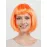 Turuncu Renk Parti Peruğu Küt Saç