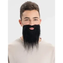 Siyah Renk Takma Sakal Bıyık Takımı 