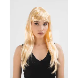 Platin Altın Dore Renk Uzun Düz Parti Peruğu
