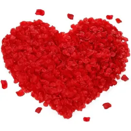 Kırmızı Renk Gül Yaprağı Şekilli Konfeti – 10 Paket 1000 Adet