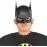 Siyah Renk Çocuk Boy Arkadan Lastikli Batman Maskesi A Kalite  20X14 Cm