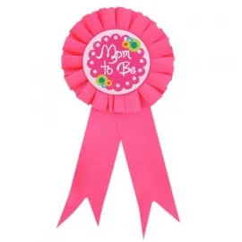 Mom To Be Yazılı Rozet Pembe Renk 