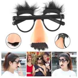 Eğlenceli Kılık Değiştirme Kaş Bıyık Mizah Gözlüğü 9x13 cm