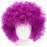 Koyu Mor Renk Violet Afro Bonus Saç Peruk