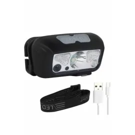 Kamp Lambası Kafa Feneri Kafa Lambası Ayarlanabilir Sensörlü Şarjlı