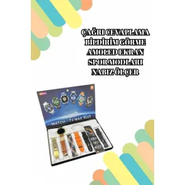 2025 Model Çok Kordonlu Akıllı Saat ve Bluetooth Kulaklık El Fenerli