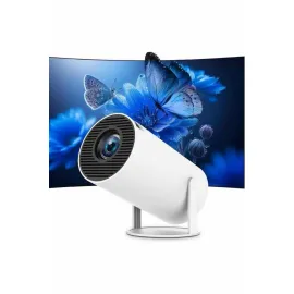 Ayaklı Projeksiyon Taşınabilir Mini Projektör Sinema Projektörü Android