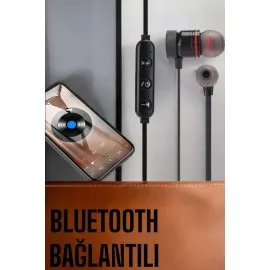 Kablosuz Sport Mıknatıslı Mikrofonlu Kulak İçi Kulaklık