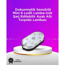 Kablosuz Manyetik Montajlı Araba İçin 7 Renkli Ambiyans Işığı Seti