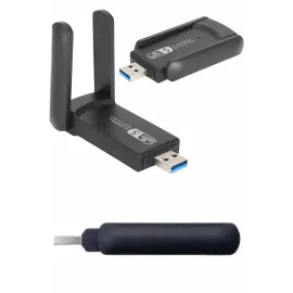 Wifi Alıcı Dual Band Usb 3.0 Adaptör Kablosuz Windows 7/8/10/11