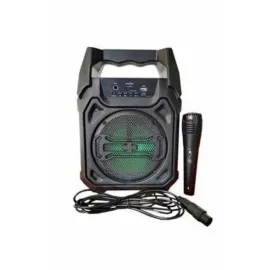 Bluetooth Hoparlör Led Işıklı Taşınabilir Kablosuz Speaker Uzun Pil Ömrü