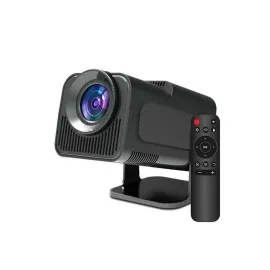 Android Projeksiyon Siyah Taşınabilir Sinema Projektörü 4K 1080P Ev Sineması Bluetooth