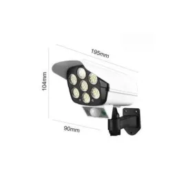 Solar Lamba Kamera Görünümlü Duvar Lambası Dönebilen Bahçe Aydınlatması