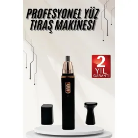 Kulak Burun Tıraş Makinesi Taşınabilir Şarjlı 3 Başlıklı Uzun Ömürlü