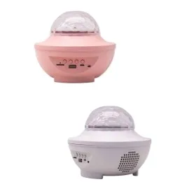 Dönen Işıklı Disko Topu Projektör Müzik Çalarlı Disco Speaker
