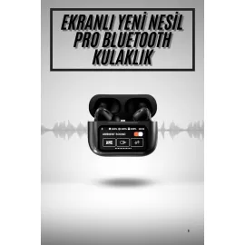 2.Nesil Pro Ekranlı Sesli Görüşme Yapabilen Kablosuz Bluetooth Kulaklık