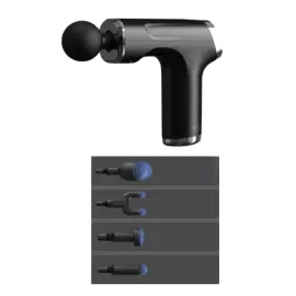 Profesyonel Masaj Tabancası Sporcu Masaj Aleti 4 Başlıklı Şarjlı Titreşimli