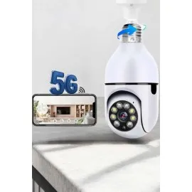 Güvenlik Kamerası Wifi Kamera Duylu Ev Kamerası Wifi Bağlantılı Dönebilen