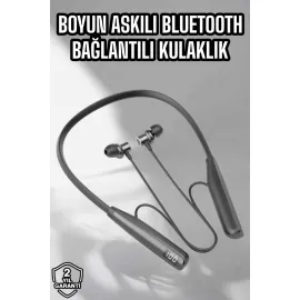 Boyun Bantlı Bluetooth Kulaklık Yüksek Ses Kaliteli 100 Saat Kulaklık