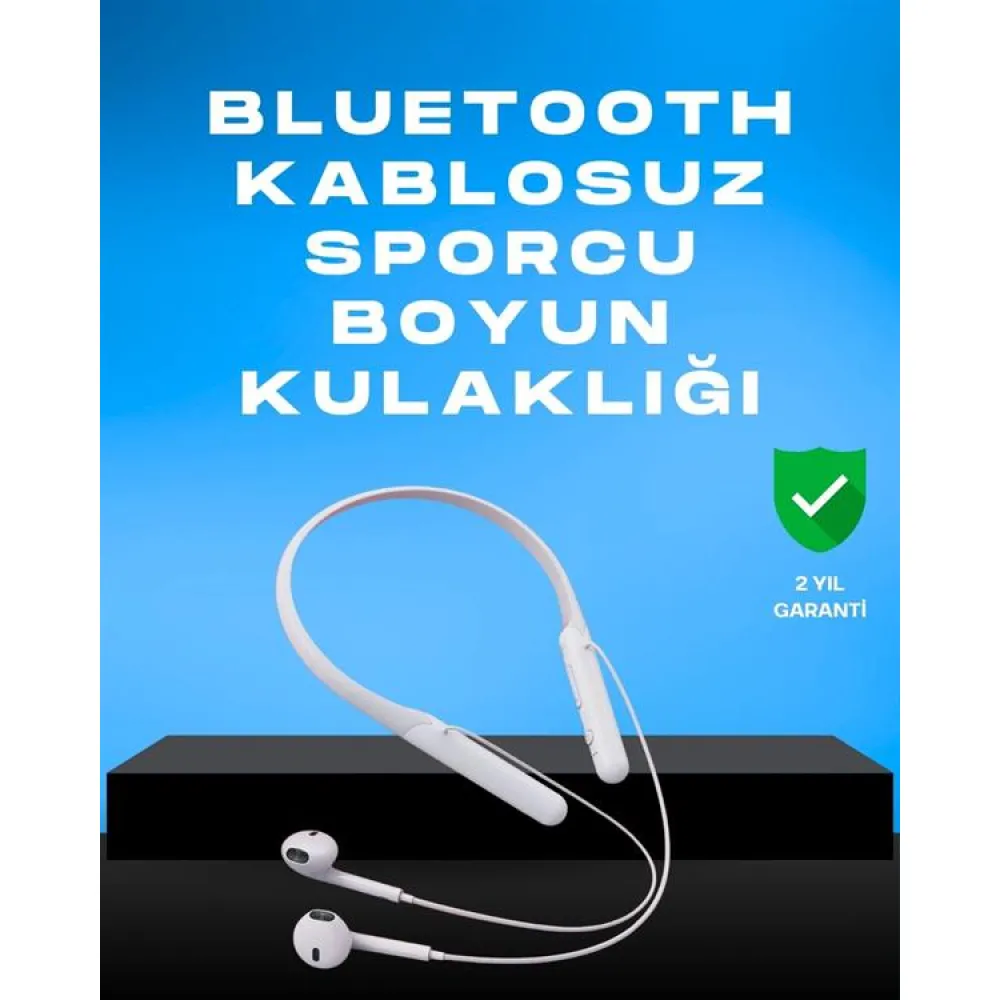 Kablosuz Bluetooth Kulaklık – Boyun Askılı, 100 Saat Pil Ömrü