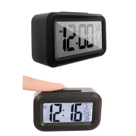 Gece Dijital Masa Saati Dijital Alarmlı Led Ekran Pilli Çalar Saat