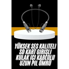 Yeni Nesil Silikonlu Kulak İçi Kablosuz Kesintisiz Bluetooth Kulaklık Kablolu