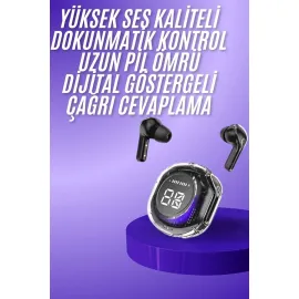 Yeni Nesil Bluetooth Kulaklık Dijital Göstergeli Gaming Dokunmatik 5.3 Kablosuz