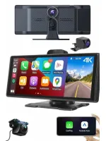 Android ve İOS Uyumlu Ön Arka Çift Kameralı Araç Ekranı Dokunmatik CarPlay