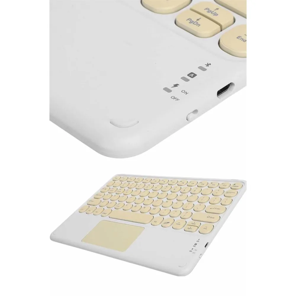 Profesyonel Wifi Q Klavye Bluetooth Klavye Touchpad 10.8 Inç