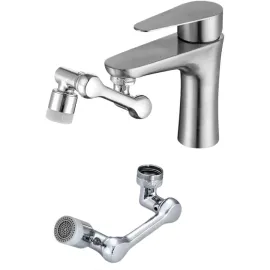 Mutfak Musluk Başlığı 1080 Derece Dönebilir Oynar Başlıklı Musluk Aparatı