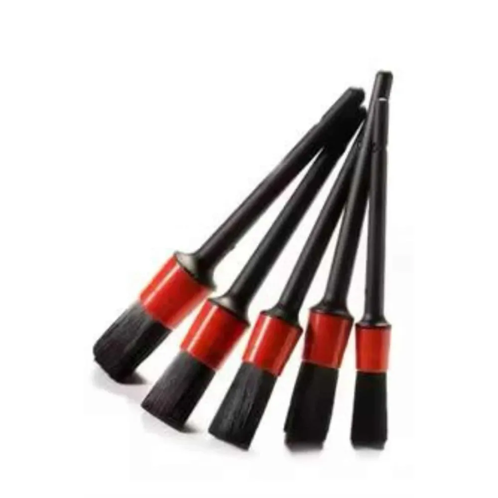 5 Adet Oto Detaylı Temizleyici Araç İçi Temizlik Fırça Seti Koltuk Döşeme Kapı Toz Alma Fırçası