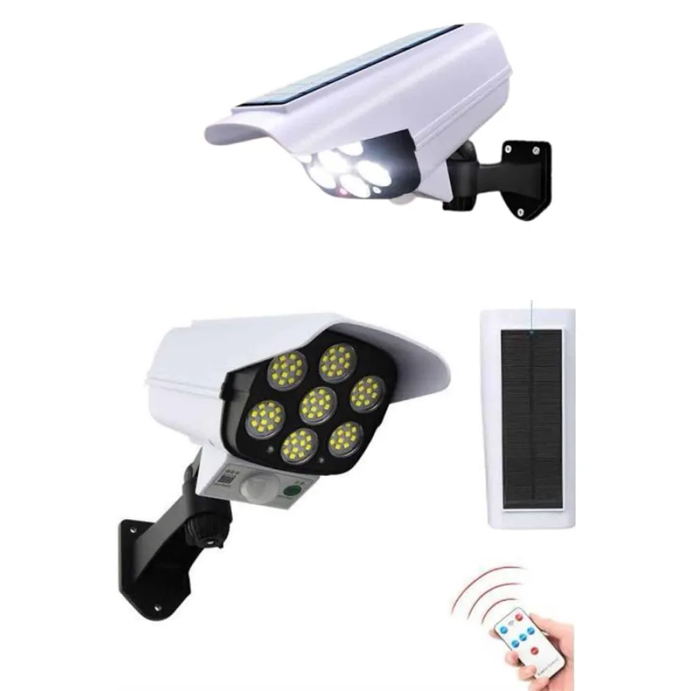 Solar Bahçe Lambası Uzaktan Kumandalı Kamera Görünümlü Hareket Sensörlü