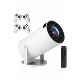 4K Wireless Çift Kollu Kumandalı Oyun Projeksiyonu Retro Video Oyunu