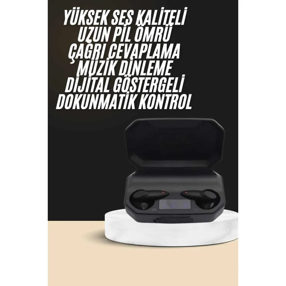 Kulak İçi Bluetooth Kulaklık Rgb Işıklı Çift Mikrofonlu iOS/Android Uyumlu BT 5.2