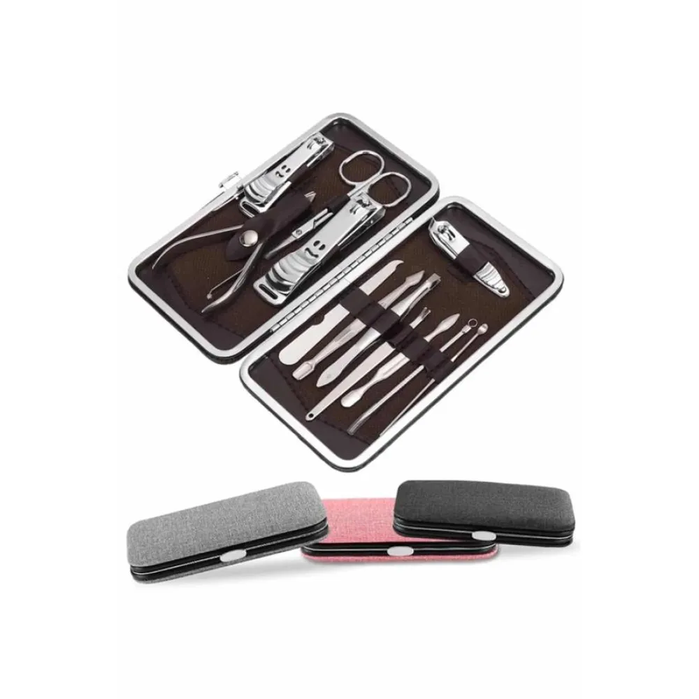 Tırnak Bakımı Tırnak Makası Profesyonel 12 Parça El Ayak Manikür Pedikür Seti