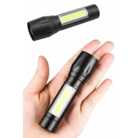 EL Feneri Uzun Menzilli Usb Şarj Edilebilir Kamp Lambası