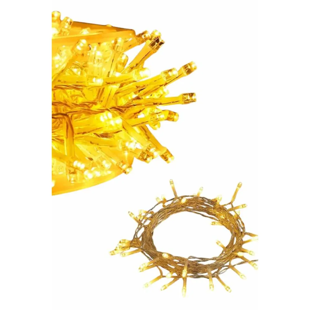 Dekoratif Peri Led 100 Ledli Gün Işığı Pilli 10 Metre Gün Işığı