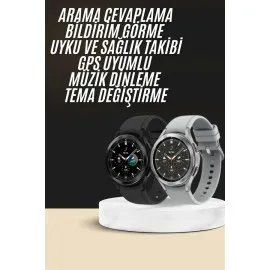 Yeni Nesil Akıllı Saat Çağrı Cevaplayabilen Plastik 47 Mm Uyumlu Kordon