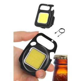 Kamp Çadır Lambası Şarjlı El Feneri Işıldak Anahtarlık Mini Mıknatıslı