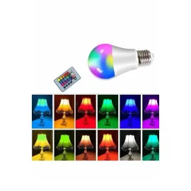 Ambiyans Aydınlatma RGB Led Lamba Kumandalı Renk Değiştirebilen