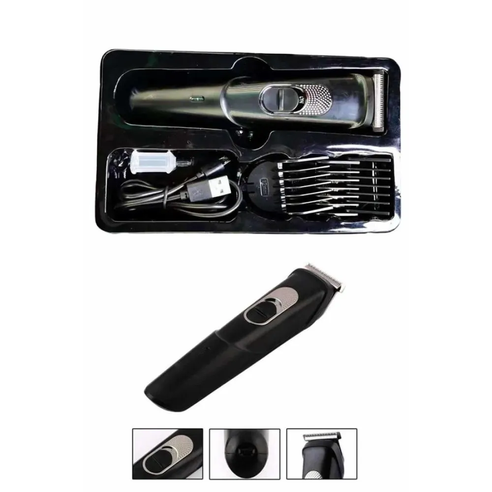 Pro Şarjlı Saç Sakal Tıraş Makinesi Ense Kesme Makinesi Lazer Öncesi Kısaltma