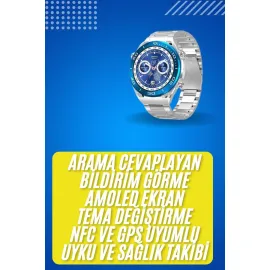 2025 Model Yuvarlak Ekran Android ve İOS Uyumlu GPS Takibi Yapabilen Akıllı Saat