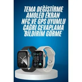 Akıllı Kol Saat Amoled Ekran Android ve İOS Uyumlu Arama Konuşma