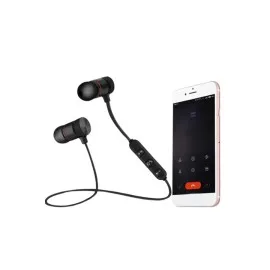 Sports Mıknatıslı Siyah Bluetooth Kulaklık Kablolu Uzun Pil Ömrü