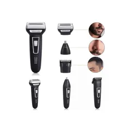 3'lü Set Saç Sakal Kesme Traş Makinesi Burun Kılı Alma Tıraş Makinesi