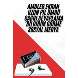 TWS Bluetooth Kulaklık Aynalı Kulaklık Dijital Göstergeli Dokunmatik Kontrol